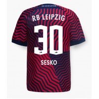 Dres RB Leipzig Benjamin Sesko #30 Preč 2023-24 Krátky Rukáv